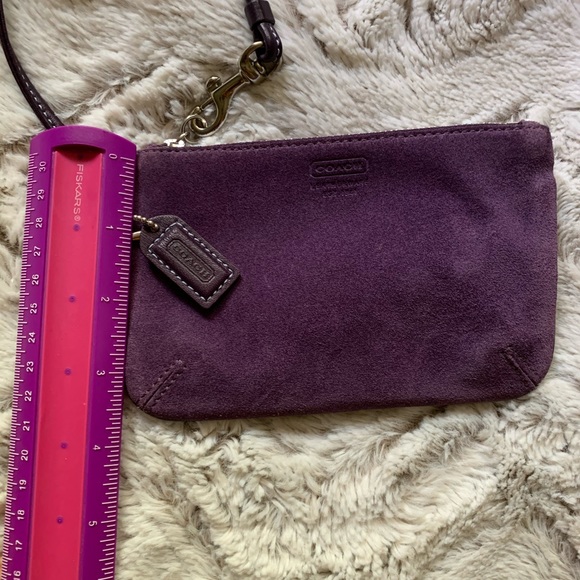 Coach Suede Wristlet - Picture 5 of 6